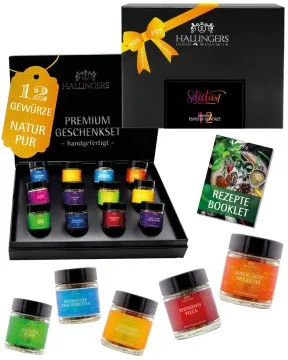 Selection - Gewürz-Set, 12er Geschenkbox & Booklet