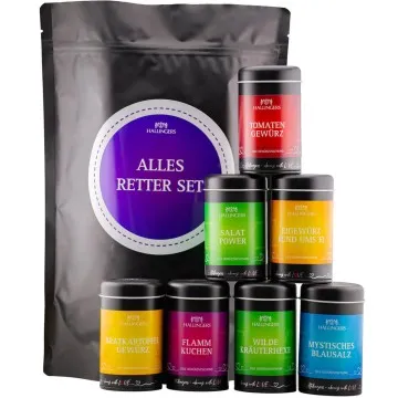 Rettet alles Gewürzset - Gewürz-Set, Probierset Aromadosen
