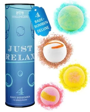 Just Relax - Badebomben-Set, 4 Badekugeln Bath Bomb