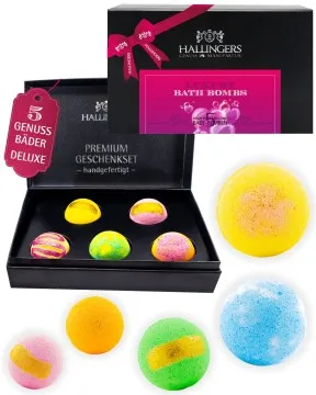 Luxury Bath Bombs - Pink - Badebomben-Set, 5 Badekugeln Bath Bomb