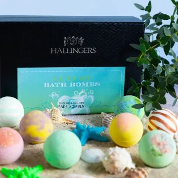Luxury Bath Bombs - Green - Badebomben-Set, 5 Badekugeln Bath Bomb