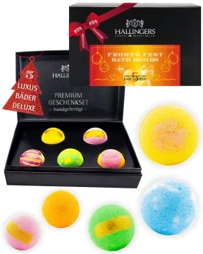 Frohes Fest - Bath Bombs - Orange - Badebomben-Set, 5 Badekugeln Bath Bomb