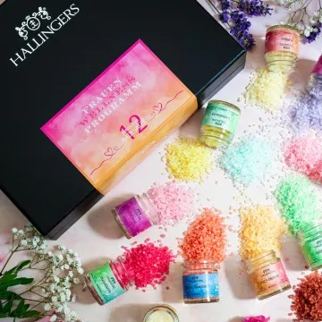 Frauen-Wellness-Programm - Badesalze-Set, 12x Badezusatz Totes Meer