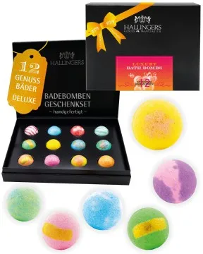 Luxury Bath Bombs - Orange - Badebomben-Set, 12 Badekugeln Bath Bomb