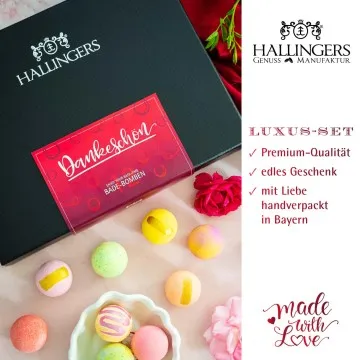 Dankeschön - Badebomben-Set, 12 Badekugeln Bath Bomb