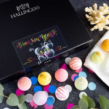 Happy New Year - Badebomben-Set, 12 Badekugeln Bath Bomb