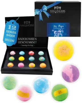 Zum Vatertag - Badebomben-Set, 12 Badekugeln Bath Bomb