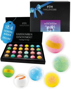 Luxury Bath Bombs - Purple - Badebomben-Set, 24 Badekugeln Bath Bomb