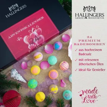 Adventskalender Luxury Bath Bombs Adventskalender Red - Badebomben, 24 Badekugeln Bath Bomb