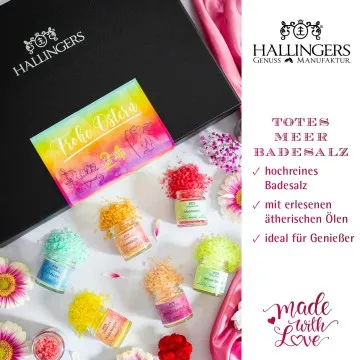 Frohe Ostern - Badesalze-Set, 24x Badezusatz Totes Meer