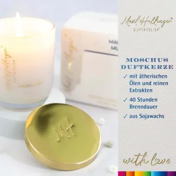 Magic Musk (Moschus) - Duftkerze, 40h Raumduft Sojawachs