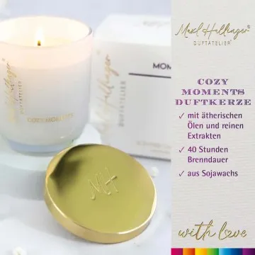 Cozy Moments (Cozy Moments) - Duftkerze, 40h Raumduft Sojawachs