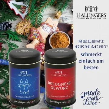 Weihnachten Family (Selektion Stollen, Pasta, Gin, Punsch, Müsli, Tee, Nougat, Gewürz & mehr) - Feinkost-Set, XXL-Geschenkkorb Gourmet