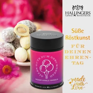 Happy birthday pink (großer Geburtstagsgruß Sekt, Pralinen, Nougat, Müsli Duftkerze & viel mehr) - Feinkost-Set, XXL-Geschenkkorb Gourmet
